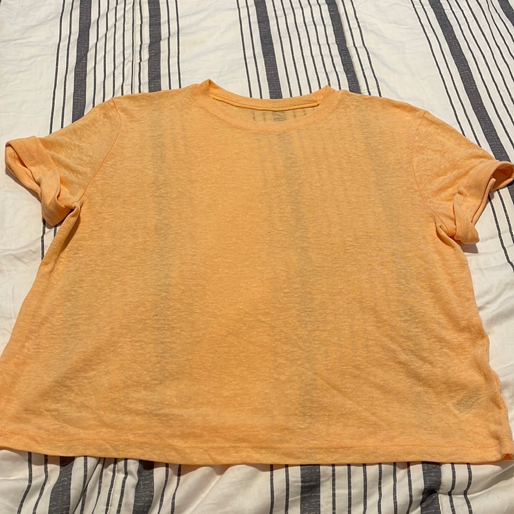 Peach color medium a new day tee